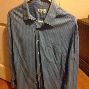 Borrelli Men's Large (17) Casual Shirt in Very Good Condition - Made in Italy